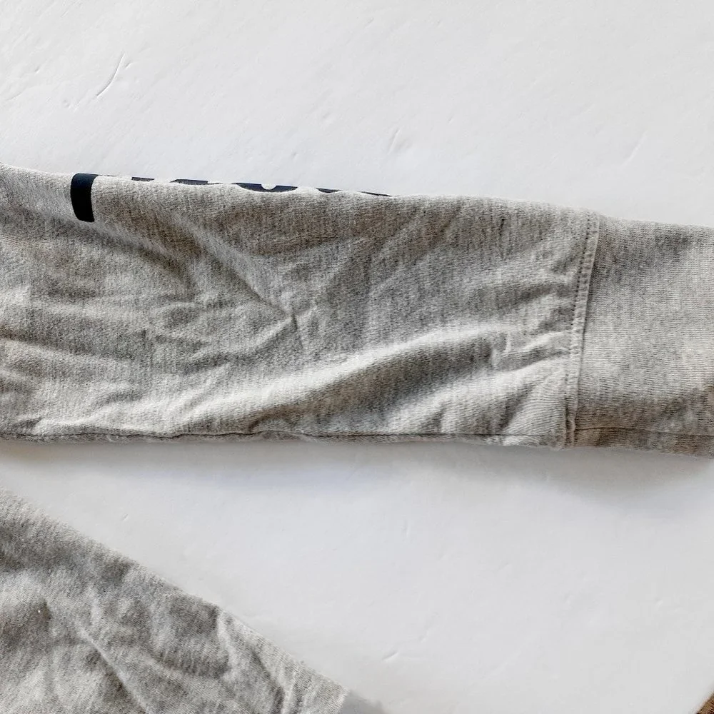 Champion Boys T-Shirt Gray Hoodie Long Sleeve Medium